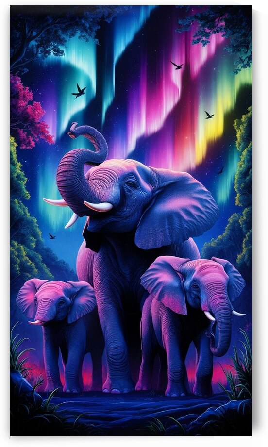 a mesmerizing and vibrant night scene featuring by KH ALSAWY