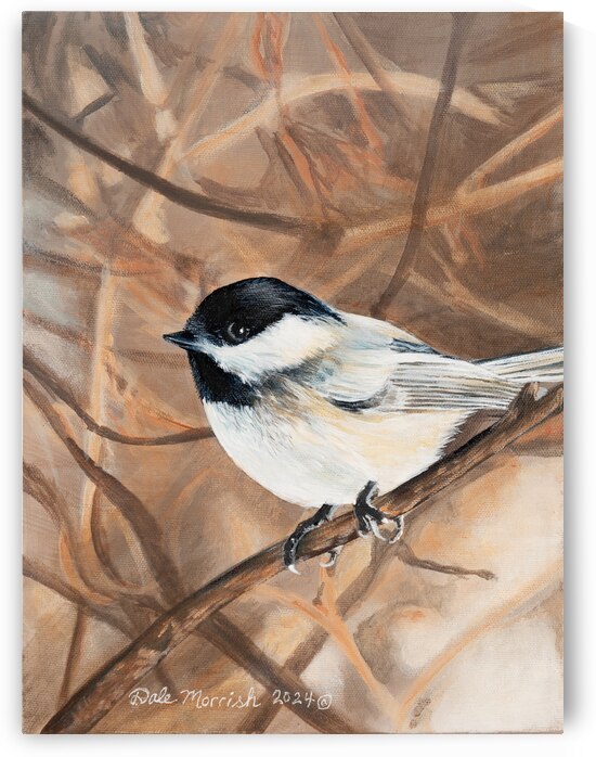 Little Chickadee - Painting by Dale Morrish