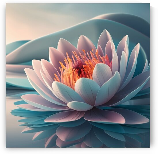 a stunning and serene 3d rendering of a vibrant f by 9 A8do 6
