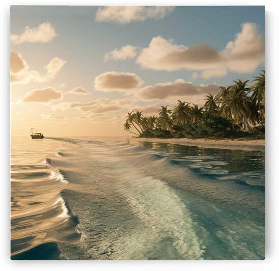 a serene high resolution photo of a tranquil sea by 9 A8do 6