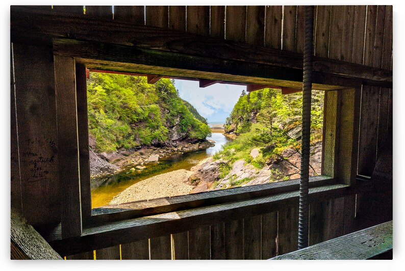 Wooden Bridge View by Geoffrey Prior
