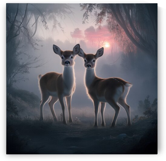 Forest Creatures at Twilight by dratef