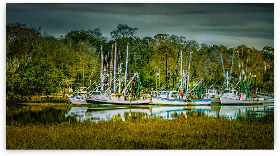 Old Southern Shrimper Village by Norma Brandsberg Photography