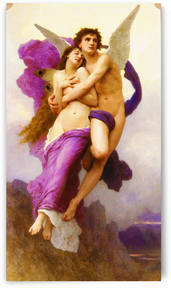 The Abduction of Psyche –  William-Adolphe Bouguereau by Classic Painting