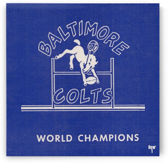 1960 Baltimore Colts Art by Row One Brand