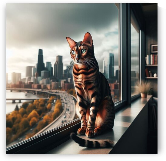 Exotic Cat in an Urban Jungle by dratef