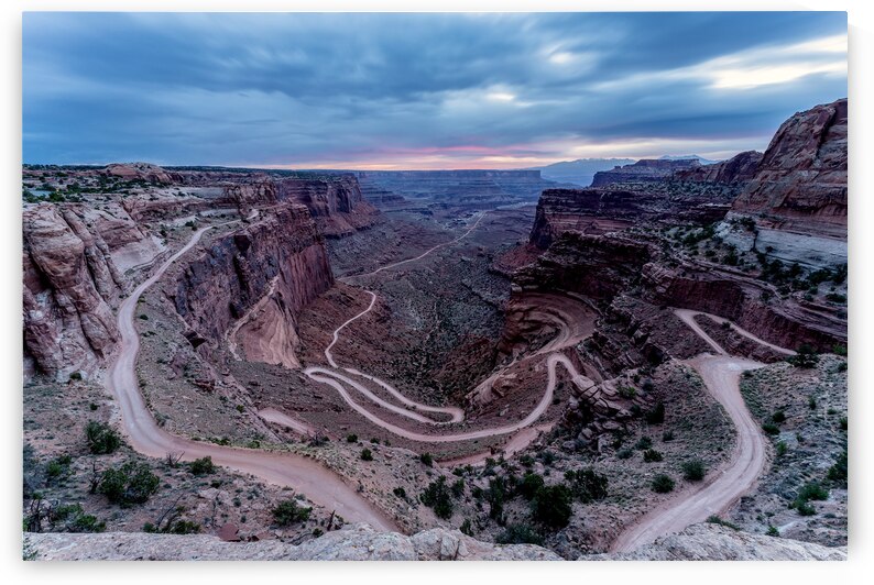 Shafer Road Canyonlands Before Sunrise by Jennifer White