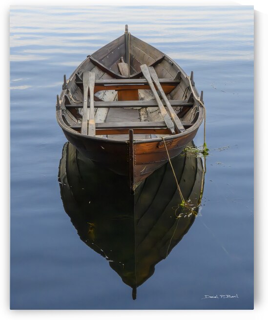 PEACEFUL MOORING - ROW BOAT -r45 by Daniel Baril