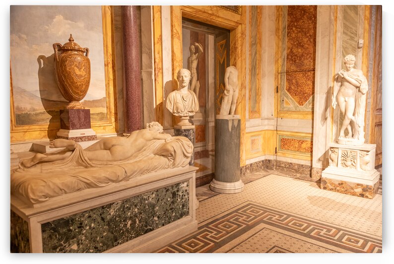 Rome Italy - Borghese Gallery - ancient art museum interior by Paolo Modena