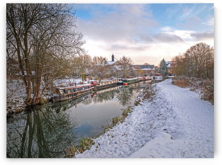 Winter Reflections On The River  by Gill Billington