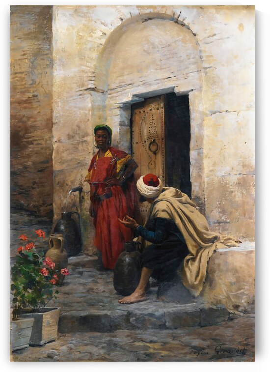 Conversation by the Fountain by Row One Brand