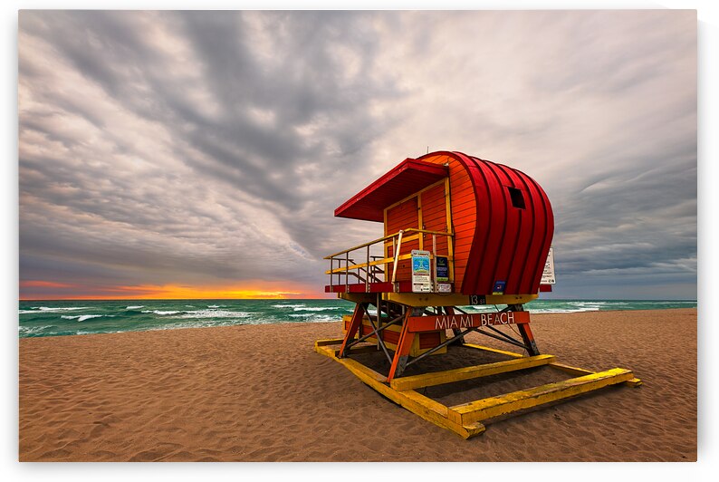 Stormy Morning on Miami Beach by Andy Crawford