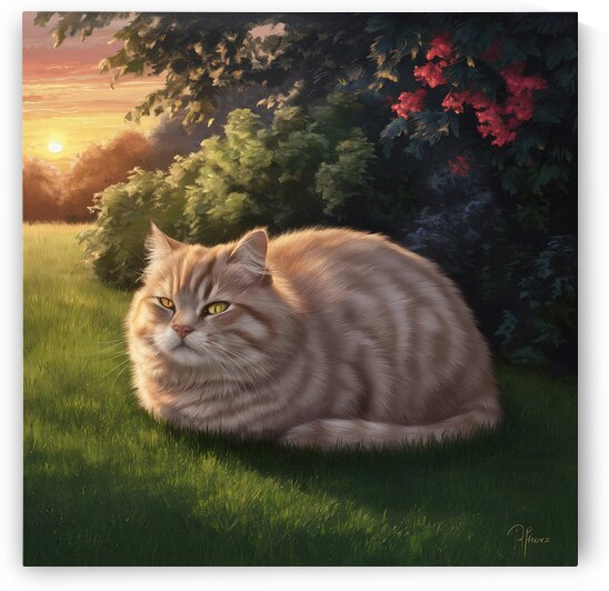 The Feline Majesty of Twilight by Helmy ELganaini