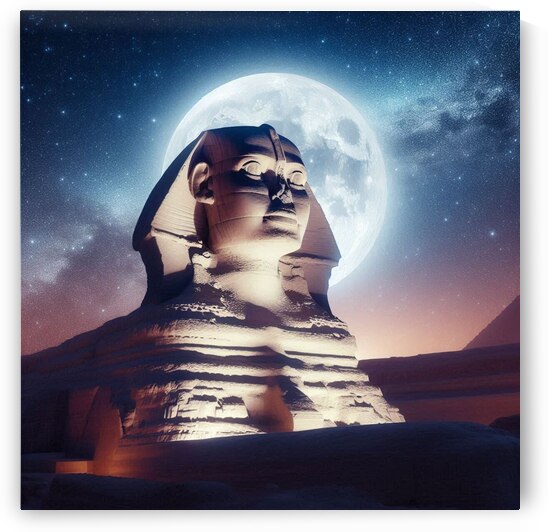 Mystical Sphinx under the Stars by dratef