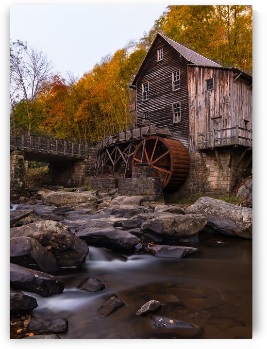 Glade Creek Mill Autumn Splendor by Norma Brandsberg Photography