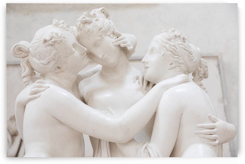Possagno Italy - The Three Graces by Antonio Canova symbol of  by Paolo Modena