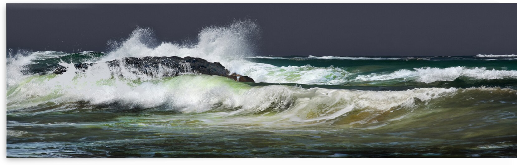 SEA MEETS ROCK P by Frank Wilson