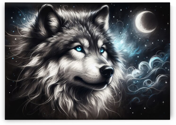 Moonlit Serenity: The Wolfs Spirit by Anne Laure GOUPIL