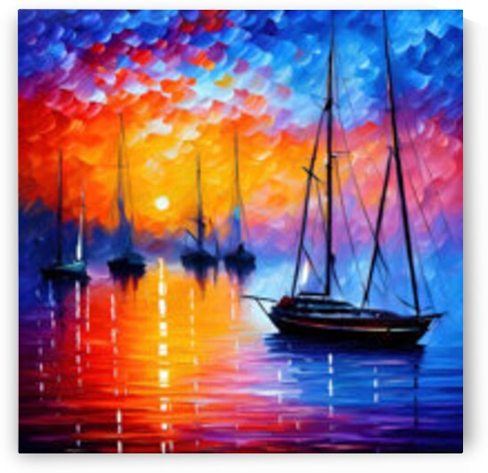  FishingAtSunrise onCanvas by Jay Paterson