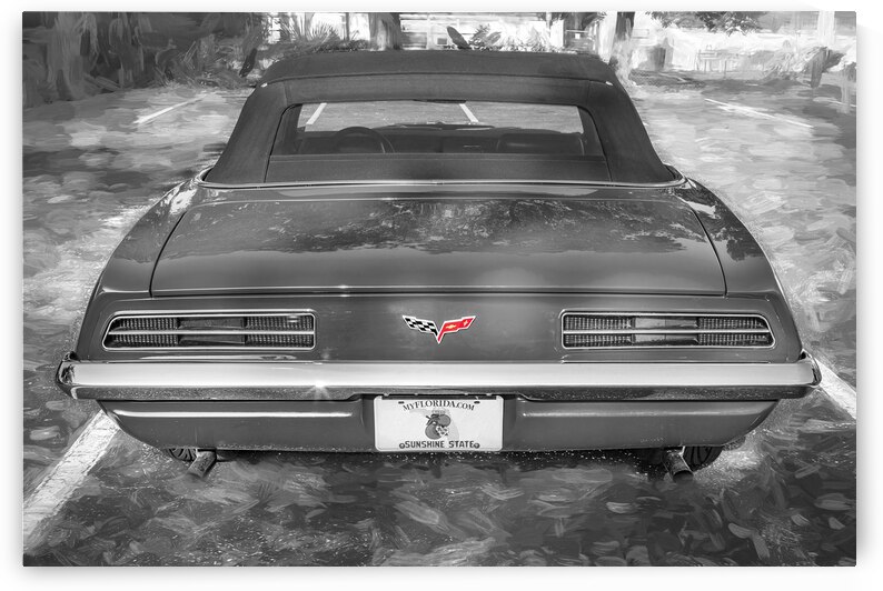 1969 Red Camaro Convertible X 10 by Rich Franco