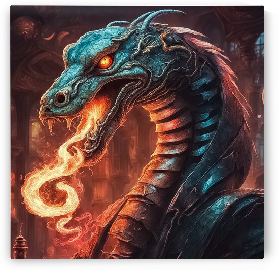 Blue Fire Dragon by Greta And Jade Fundraiser