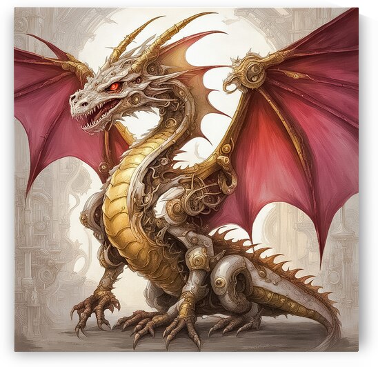 Red  Gold Dragon by Greta And Jade Fundraiser