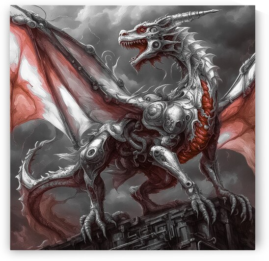 White Armored Dragon by Greta And Jade Fundraiser