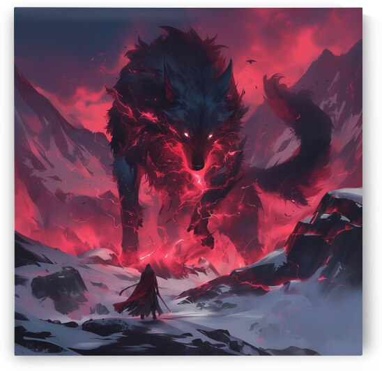 Fenrir Wolf by Fantasy Art