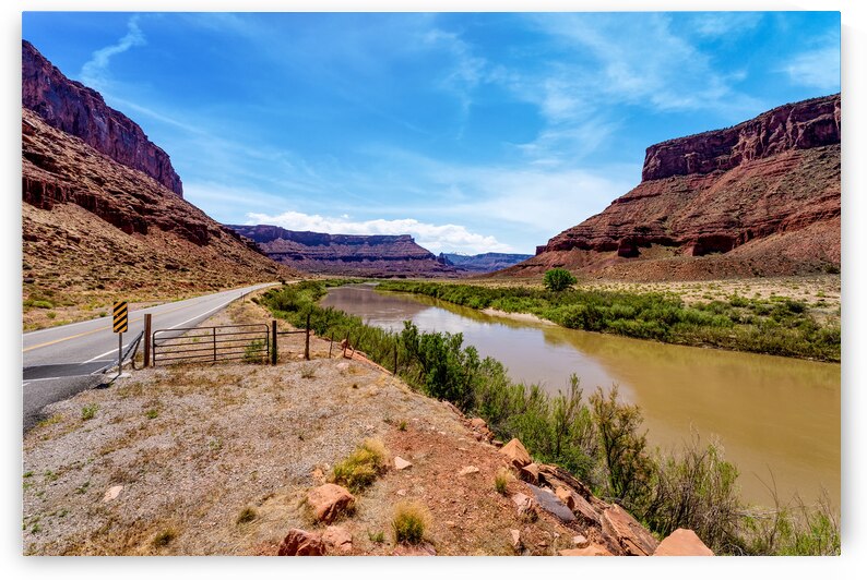 Utah Highway 128 Colorado River Roadside by Jennifer White