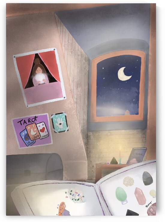 Lune et tarot  by KaRay Illustrations