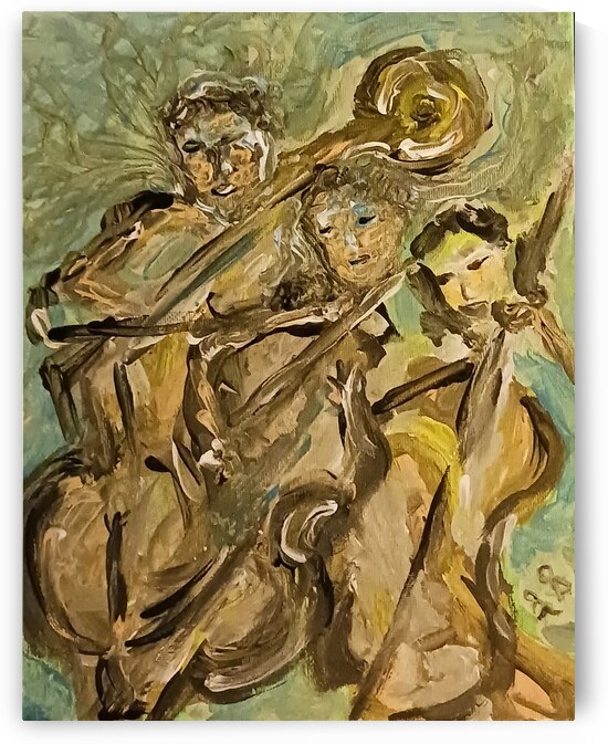 20240606 132427 Cello string trio by Lawrence Silver Art