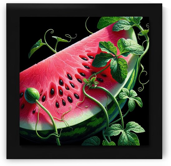 ai artist debra amerson plant pink watermelon cop by Debra Amerson