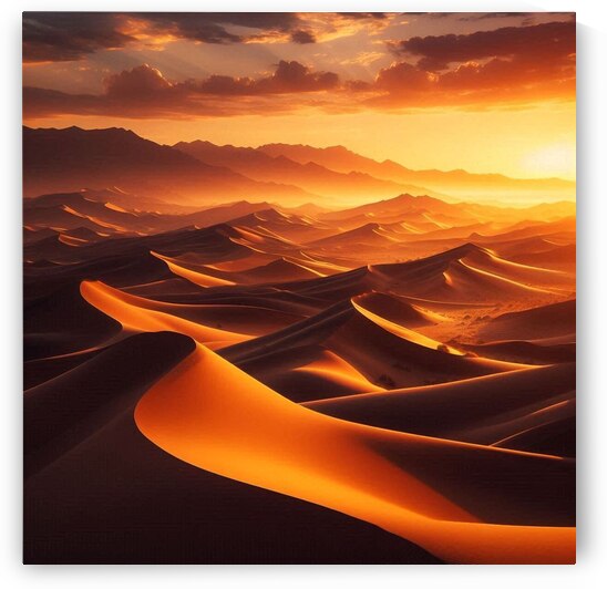Desert Dunes at Sunset by dratef