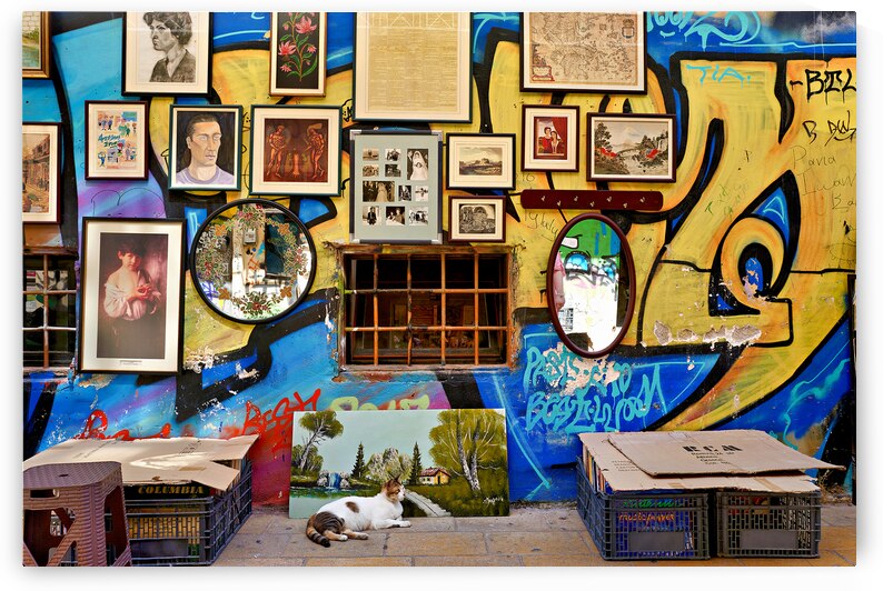 Athens Greece. The Flea Market at Monastiraki by Marco Brivio