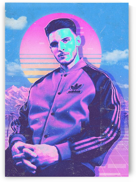 Retro Declan Rice Poster by RabbitSagitarius