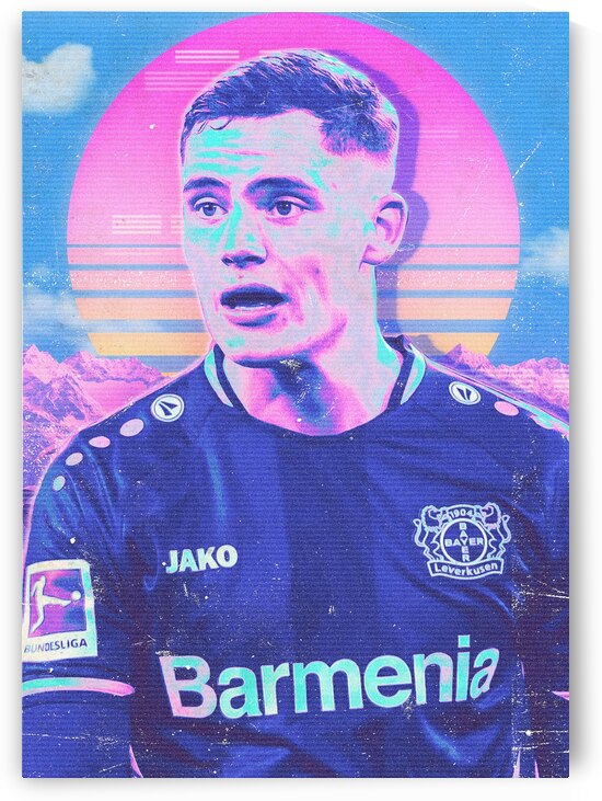 Retro Florian Wirtz Poster by RabbitSagitarius