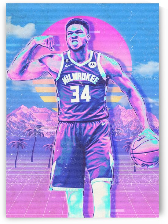 Retro Giannis Antetokounmpo Poster by RabbitSagitarius