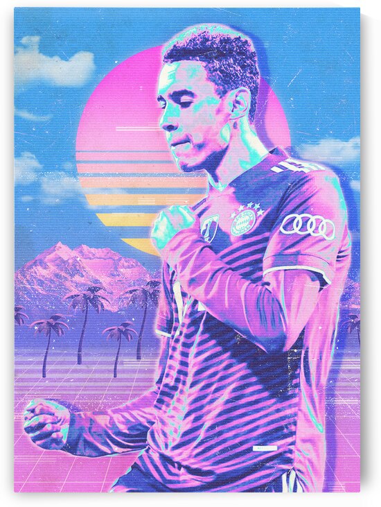 Retro Jamal Musiala Poster by RabbitSagitarius
