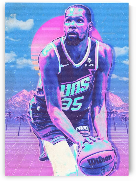 Retro Kevin Durant Poster by RabbitSagitarius
