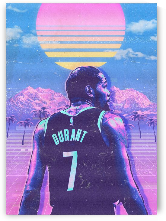 Retro Kevin Durant Poster by RabbitSagitarius