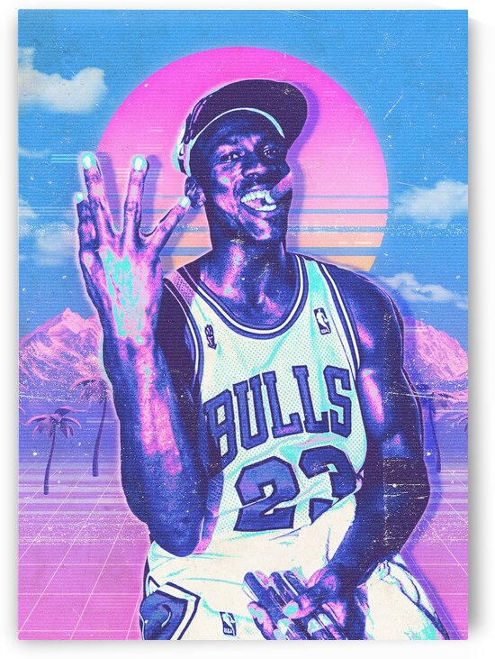 Retro Michael Jordan Poster by RabbitSagitarius