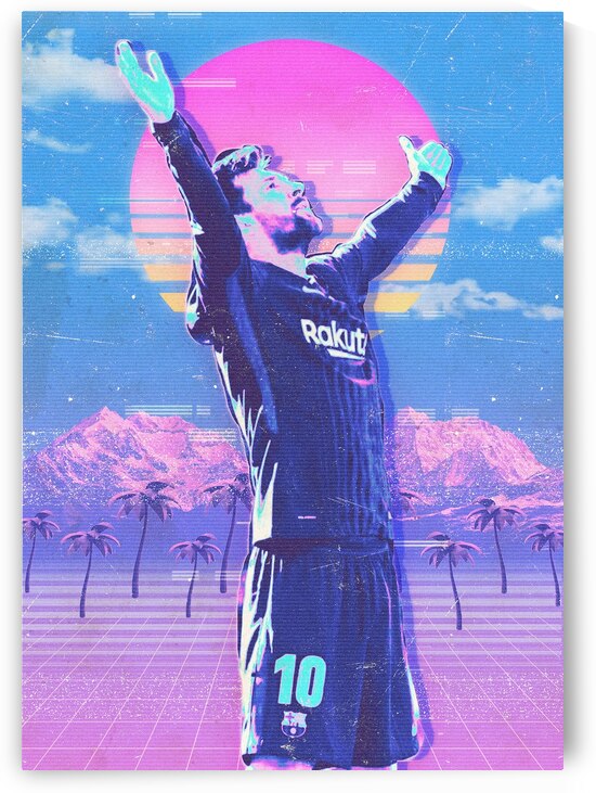 Messi Retro Poster by RabbitSagitarius