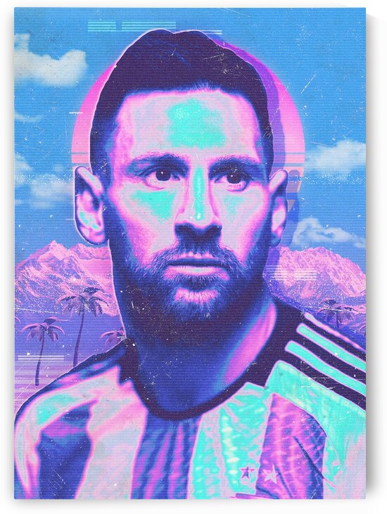 Messi Retro Poster by RabbitSagitarius