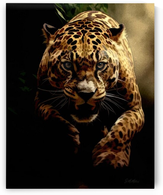 Jaguar on the Hunt  by Susanne McMillan Art