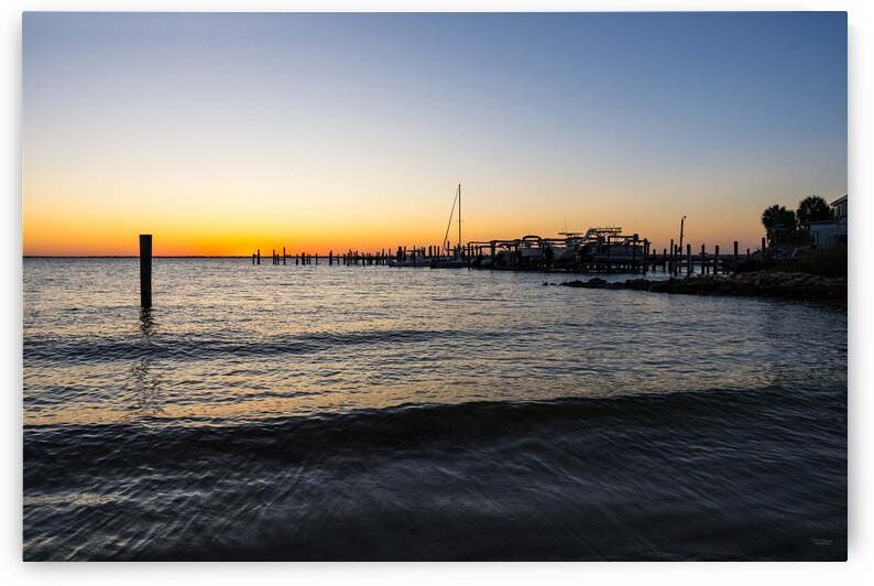 Sunset Afterglow Pensacola Bay Florida by Jennifer White