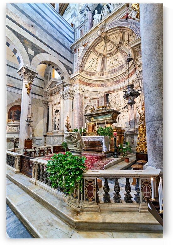 Pisa Tuscany Italy. The interior of the Cathedral by Marco Brivio