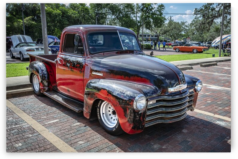 1950 Chevrolet Pick Up Truck Rat Rod 3100 X 2 by Rich Franco