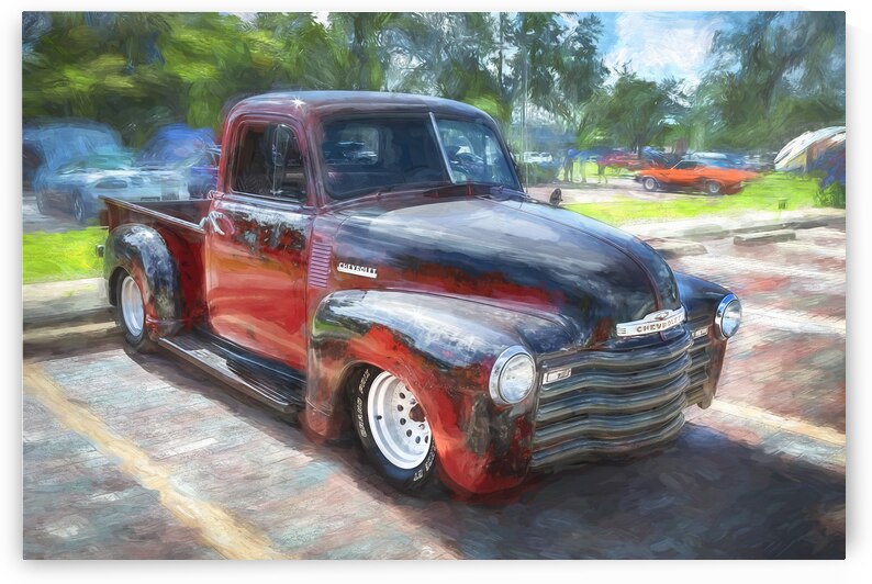 1950 Chevrolet Pick Up Truck Rat Rod 3100 X 5 by Rich Franco