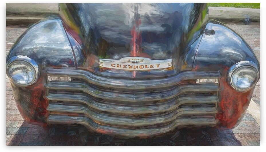 1950 Chevrolet Pick Up Truck Rat Rod 3100 X 7 by Rich Franco