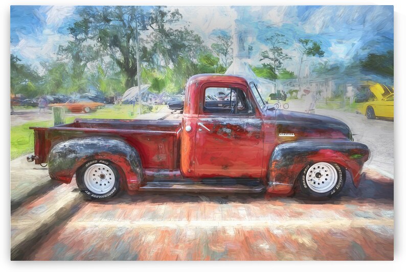 1950 Chevrolet Pick Up Truck Rat Rod 3100 X 8 by Rich Franco